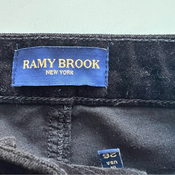 Ramy Brook Elegant Black Wide Leg Jeans - Picture 4 of 7